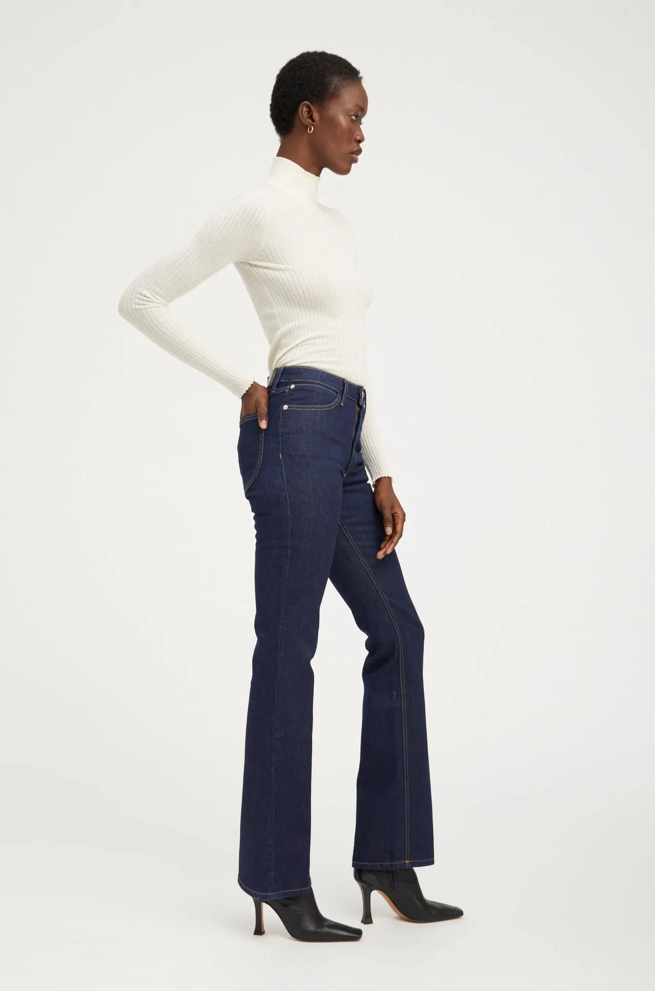 Joan Micro Flare Denim sold by SPRWMN product image thumbnail 4