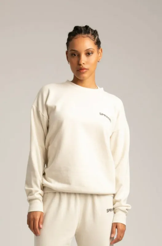 Vintage White Logo Sweatshirt sold by SPRWMN