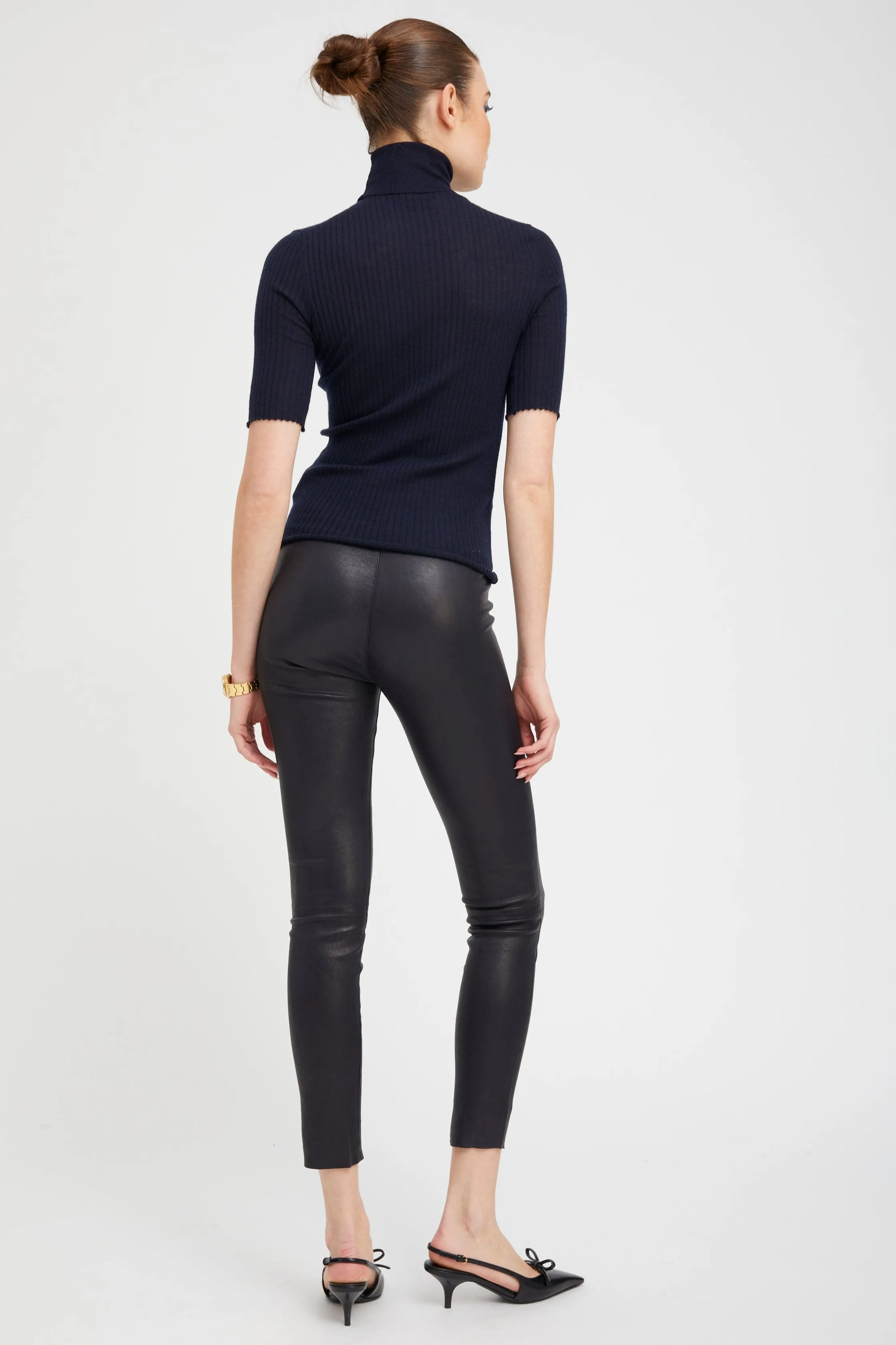 Navy Leather Ankle sold by SPRWMN product image thumbnail 4