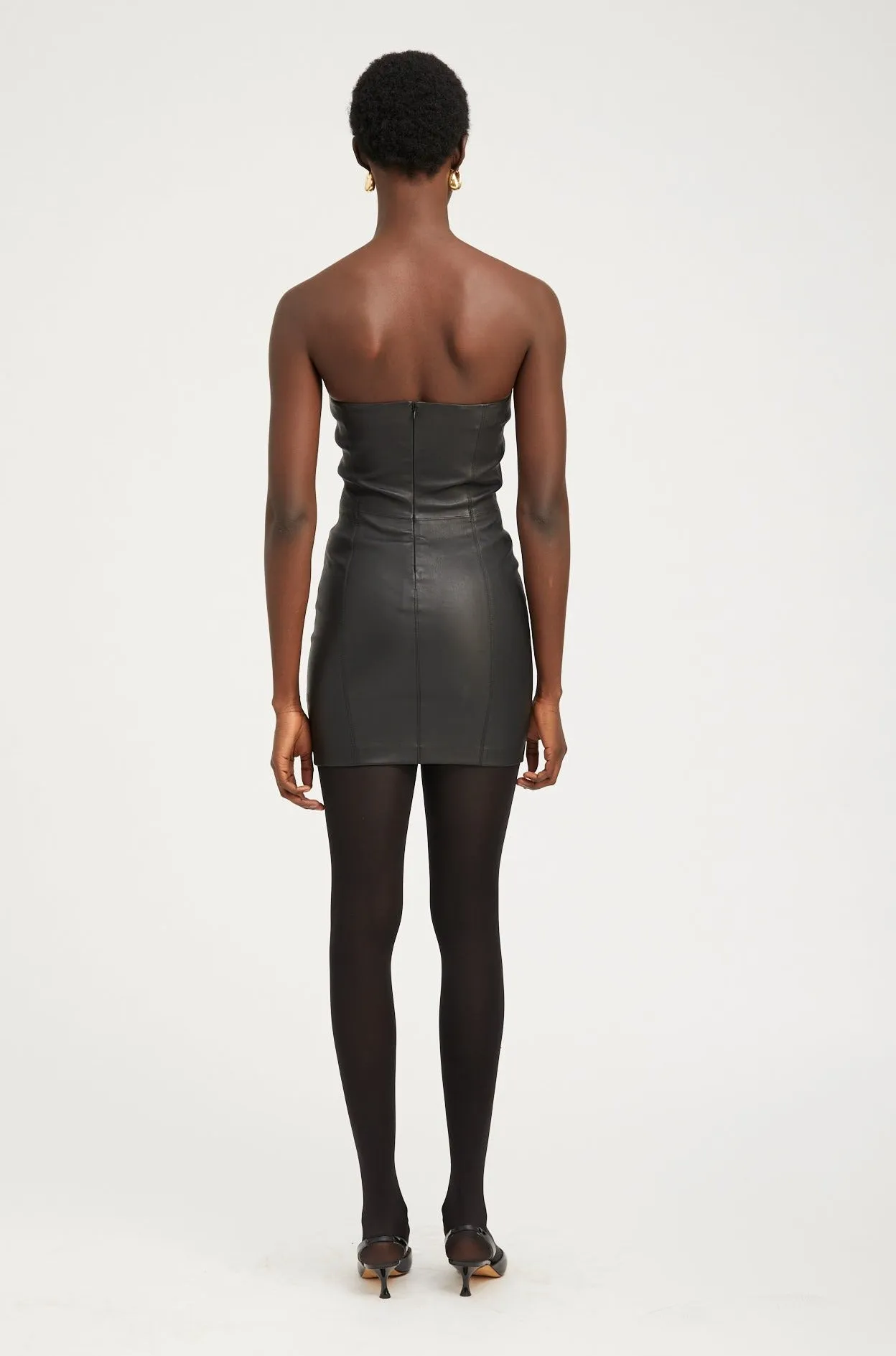Leather Strapless Dress sold by SPRWMN product image thumbnail 5