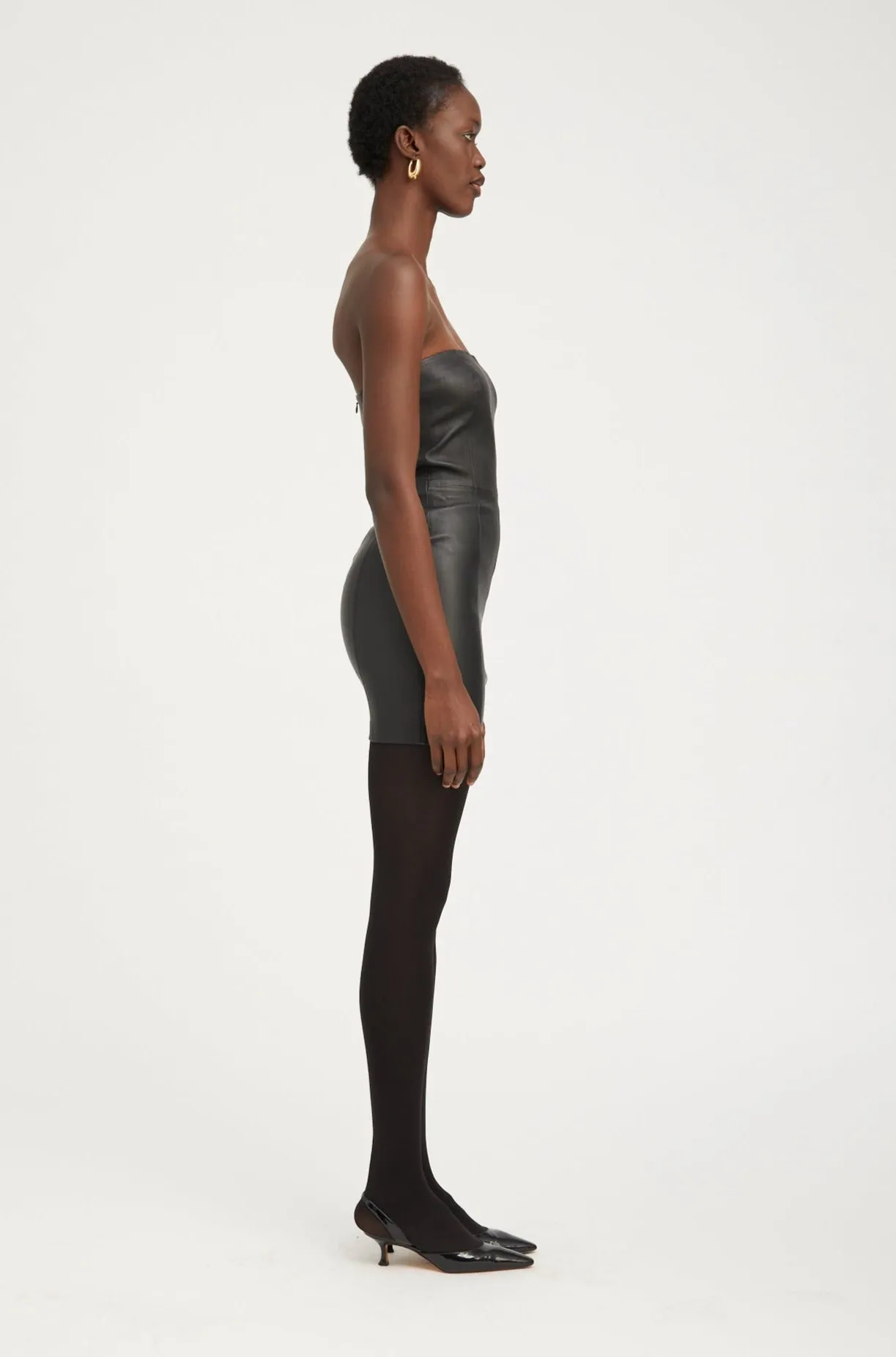 Leather Strapless Dress sold by SPRWMN product image thumbnail 4