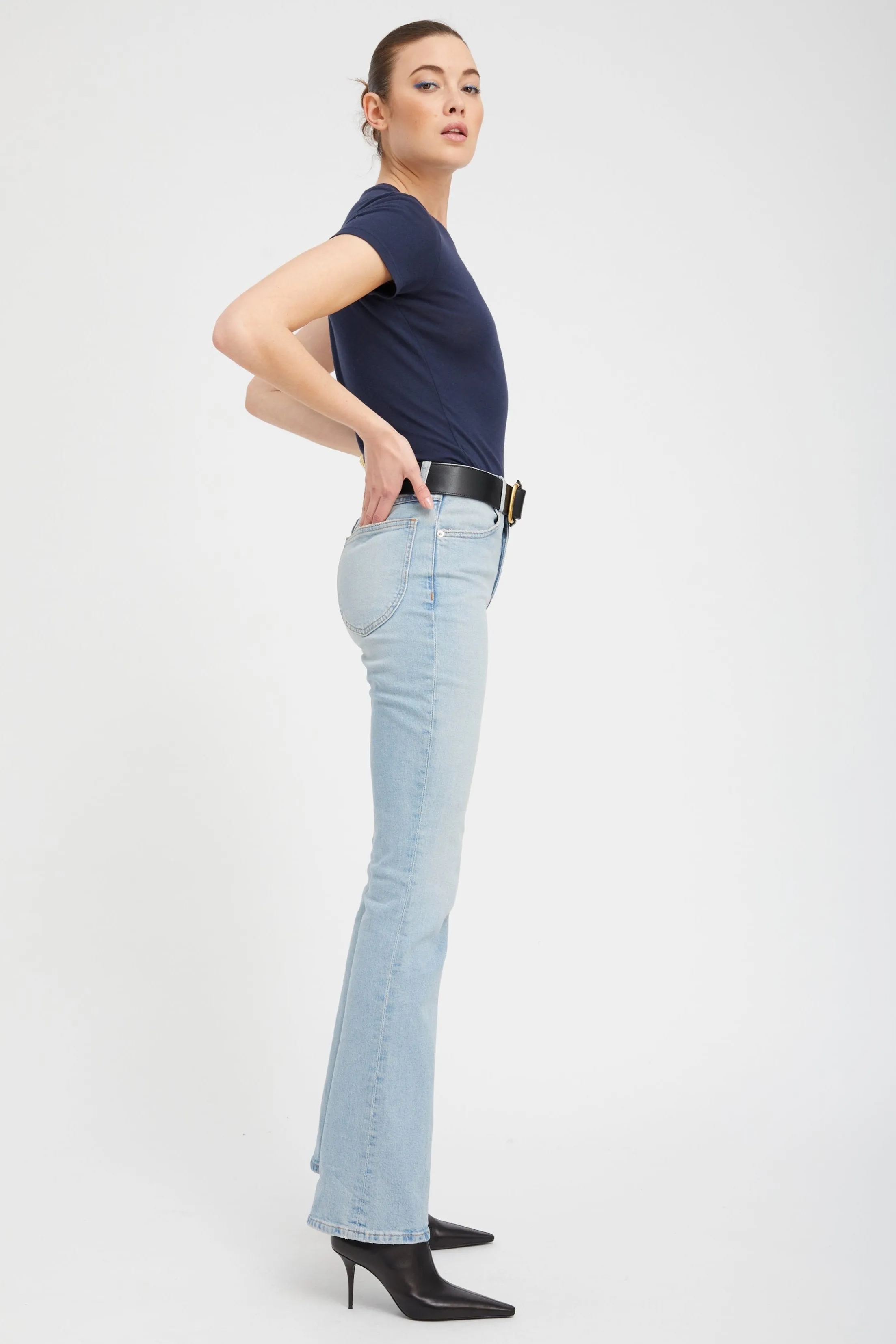 Françoise Micro Flare Denim sold by SPRWMN product image thumbnail 3