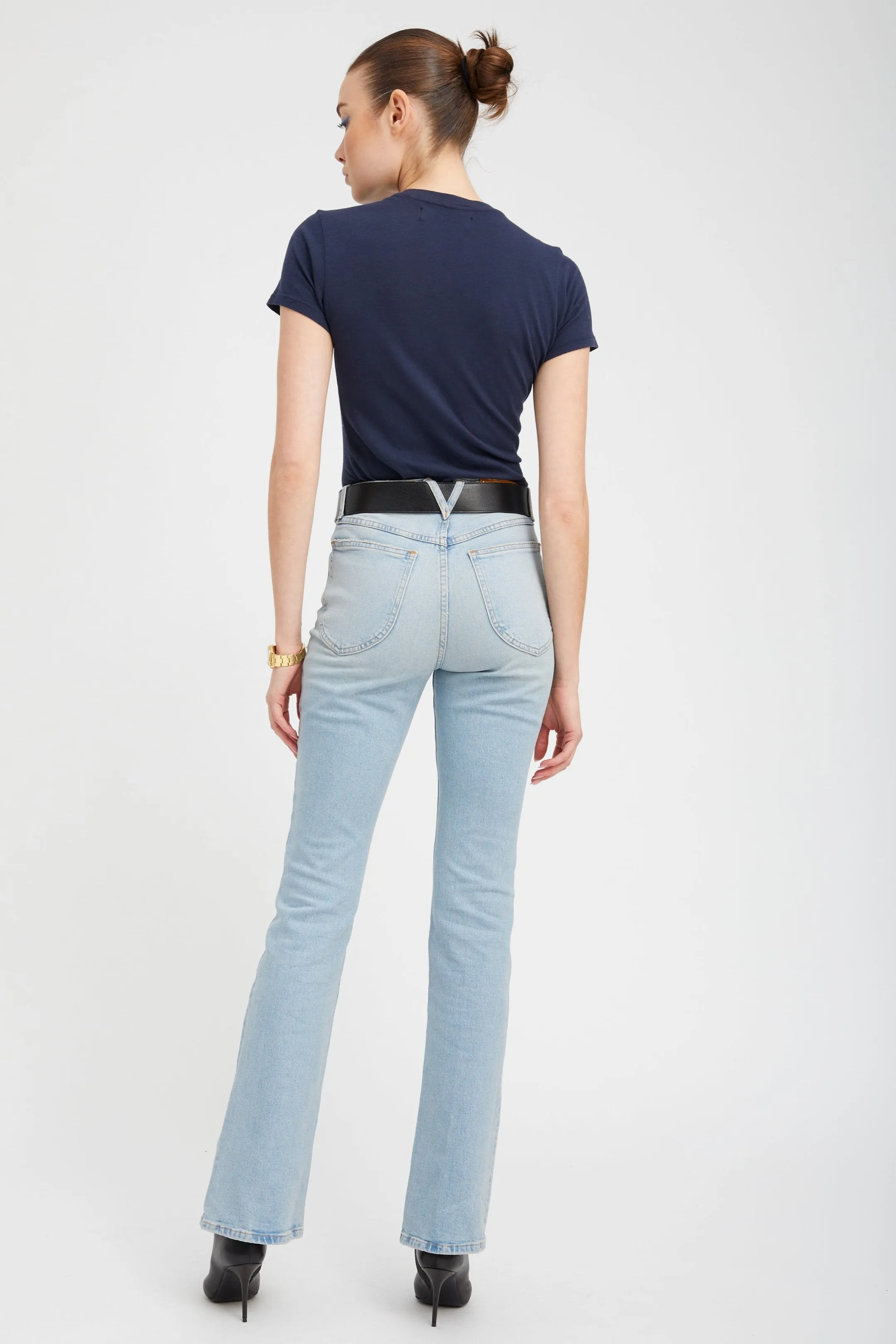 Françoise Micro Flare Denim sold by SPRWMN product image thumbnail 4