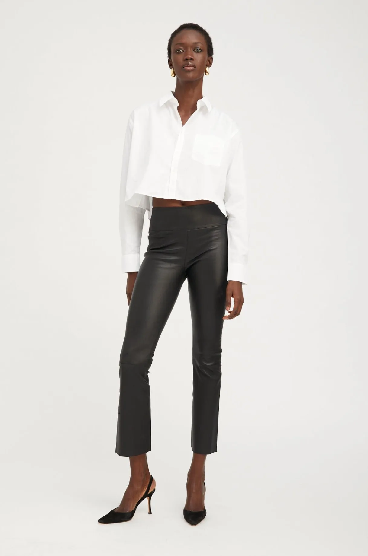 Jackie Leather Ankle Flare sold by SPRWMN product image thumbnail 3