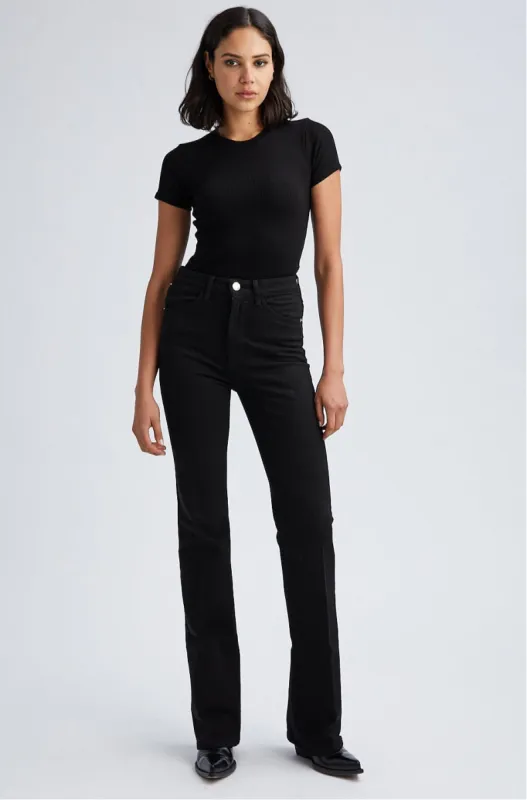 Stevie Micro Flare Denim sold by SPRWMN