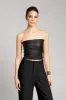 Black Leather Tube Top sold by SPRWMN