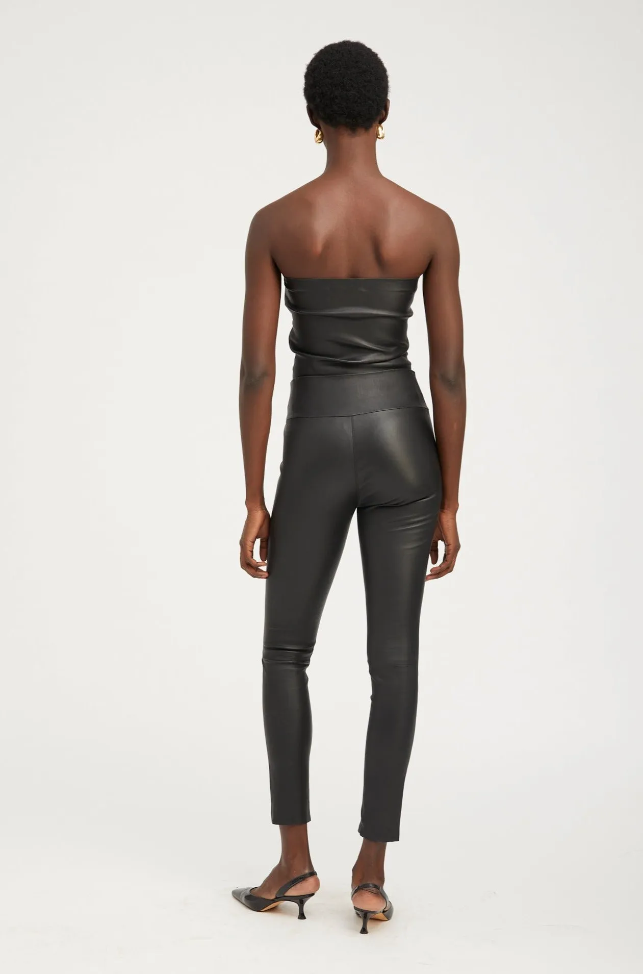 Black Leather Tube Top sold by SPRWMN product image thumbnail 5