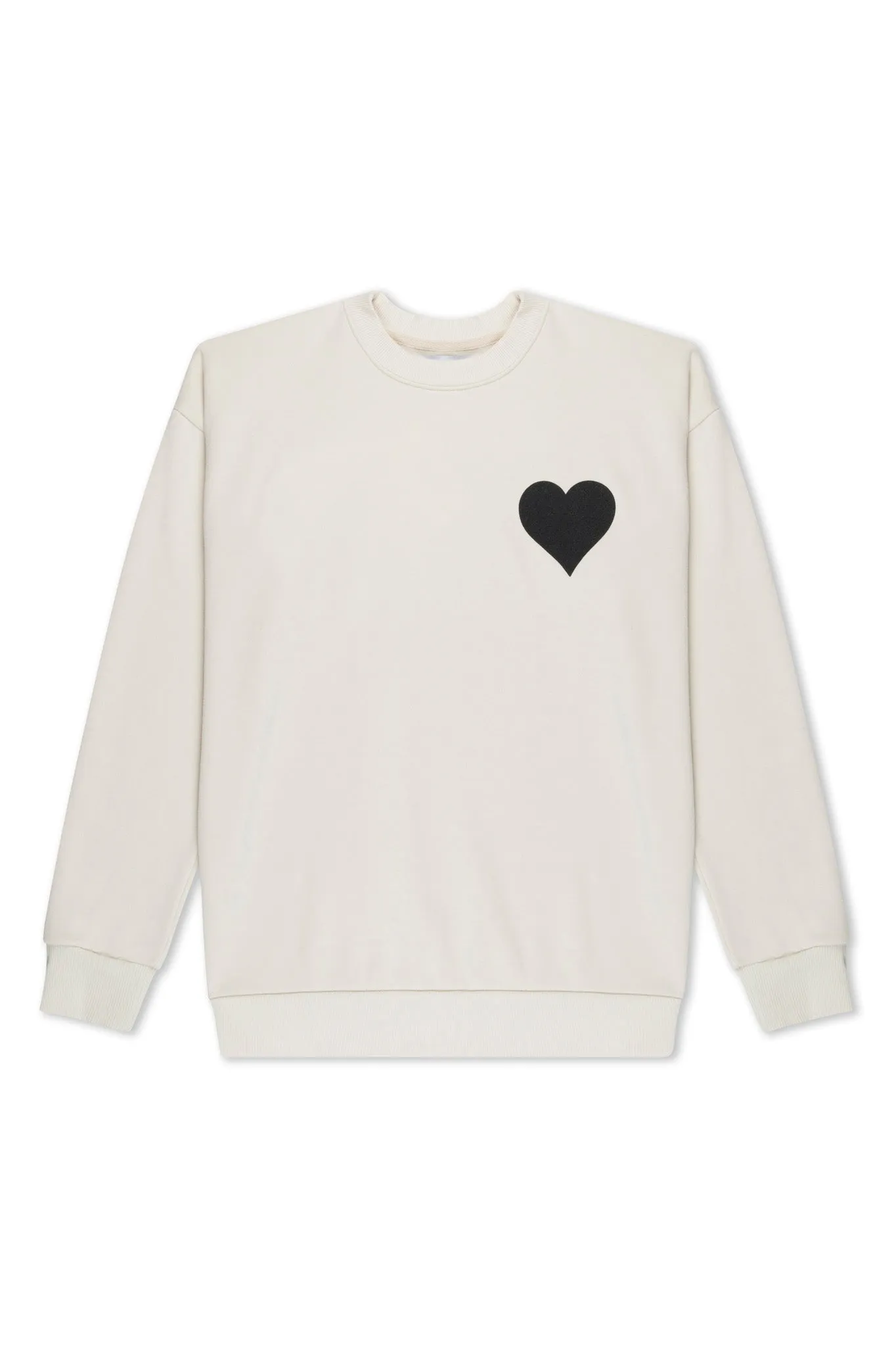 Vintage White Heart Sweatshirt sold by SPRWMN