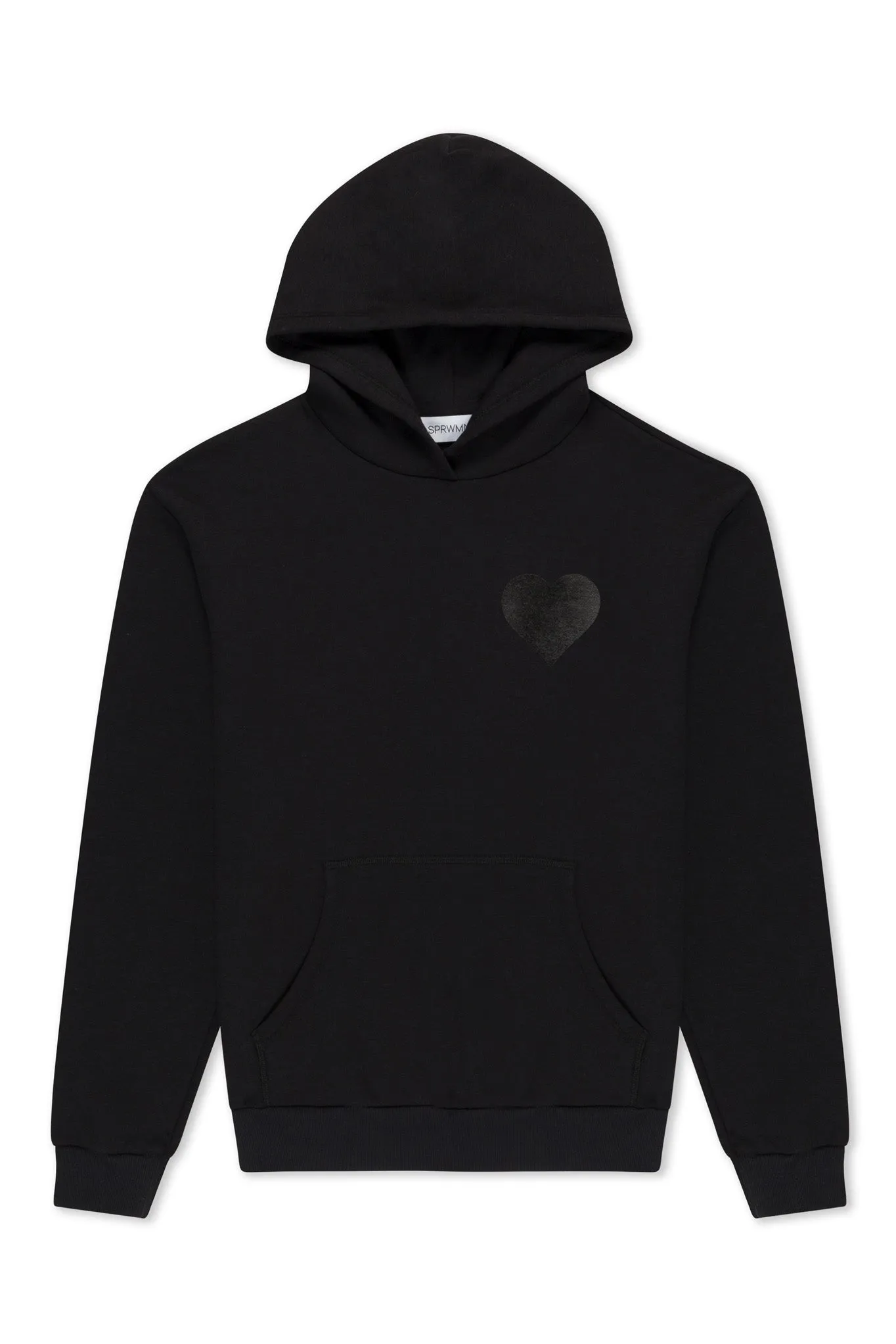Glossy Black Heart Hoodie sold by SPRWMN product image thumbnail 2