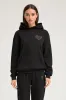 Black Glossy Heart Hoodie sold by SPRWMN