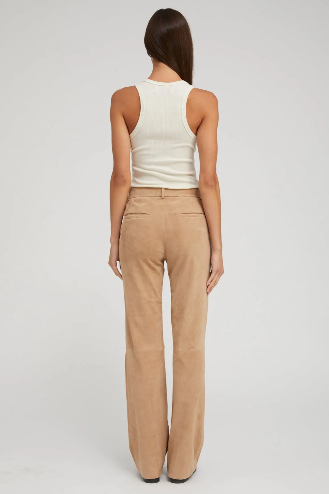 Sand Suede Classic Trousers sold by SPRWMN product image thumbnail 4