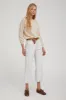 White Leather Cropped Trousers sold by SPRWMN