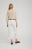 White Leather Cropped Trousers sold by SPRWMN