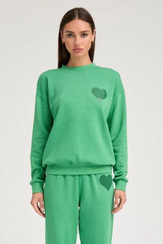 Jade Heart Sweatshirt sold by SPRWMN