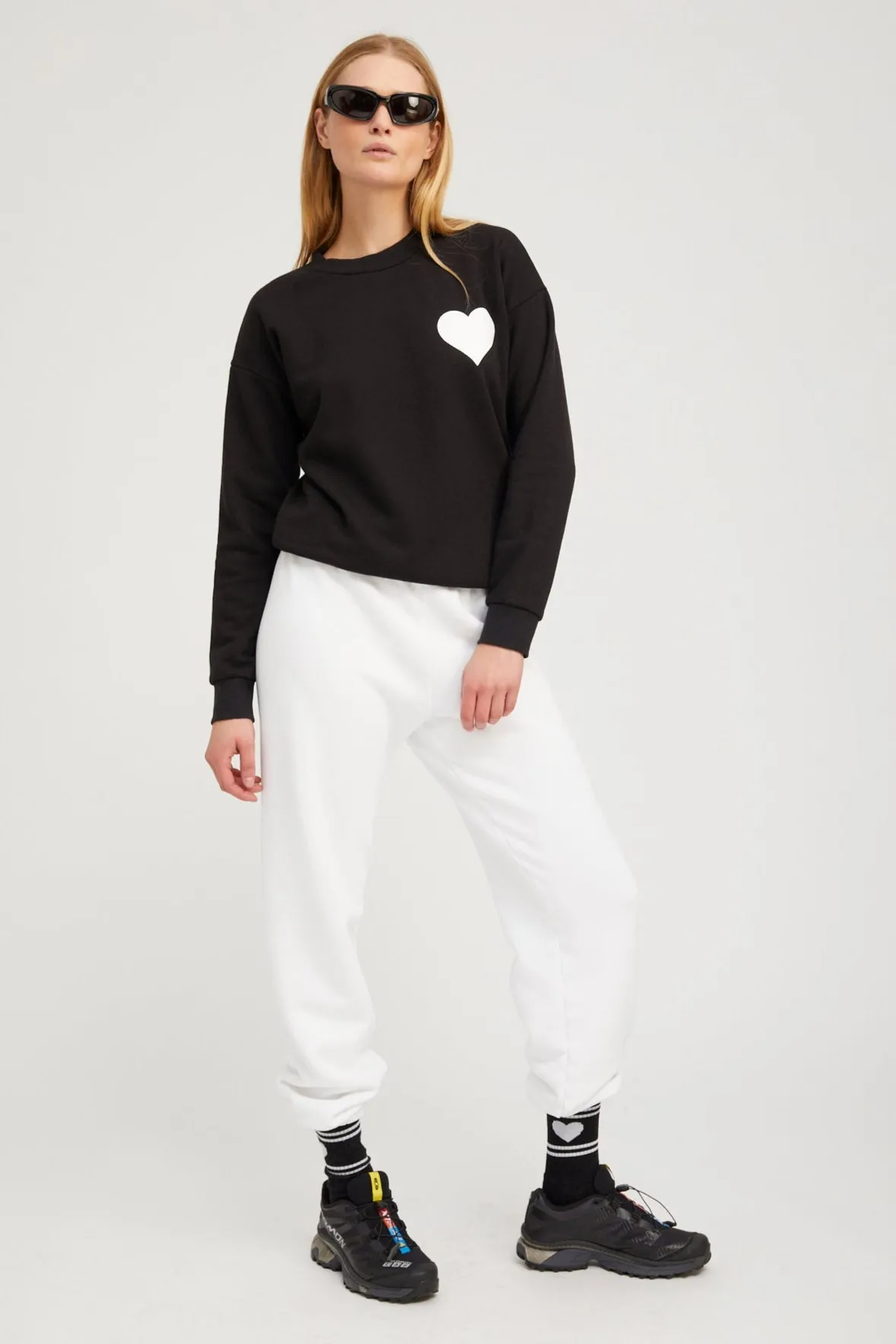 Black Heart Sweatshirt sold by SPRWMN product image thumbnail 2