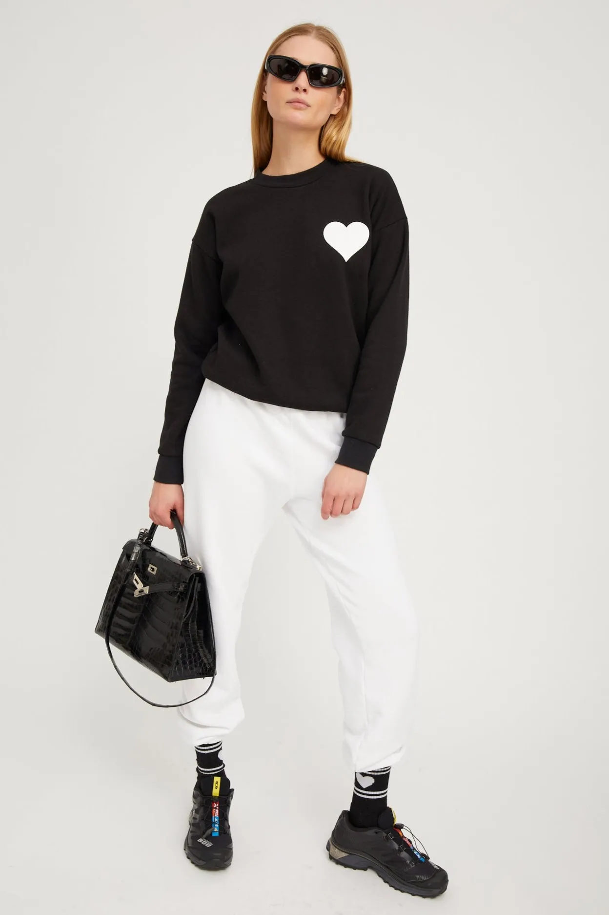 Black Heart Sweatshirt sold by SPRWMN product image thumbnail 5