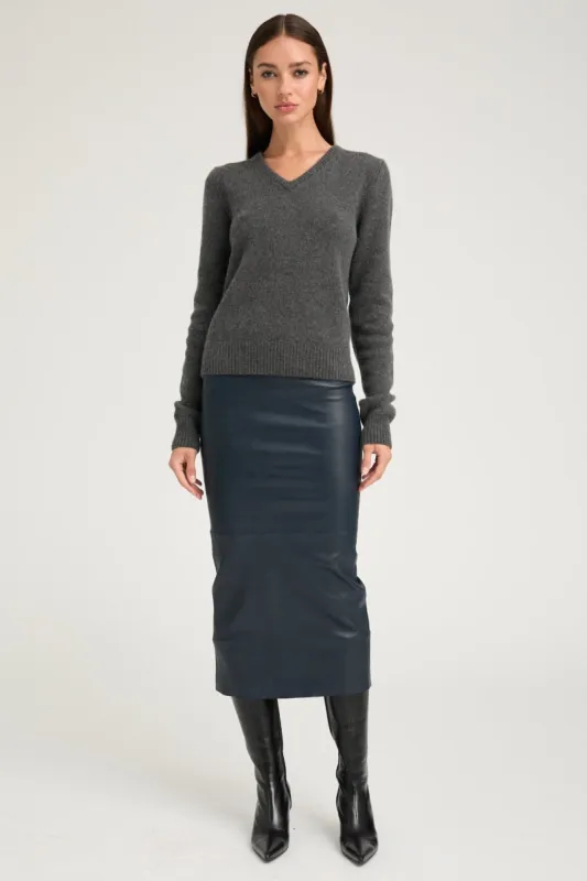 Midnight Leather Tube Skirt sold by SPRWMN