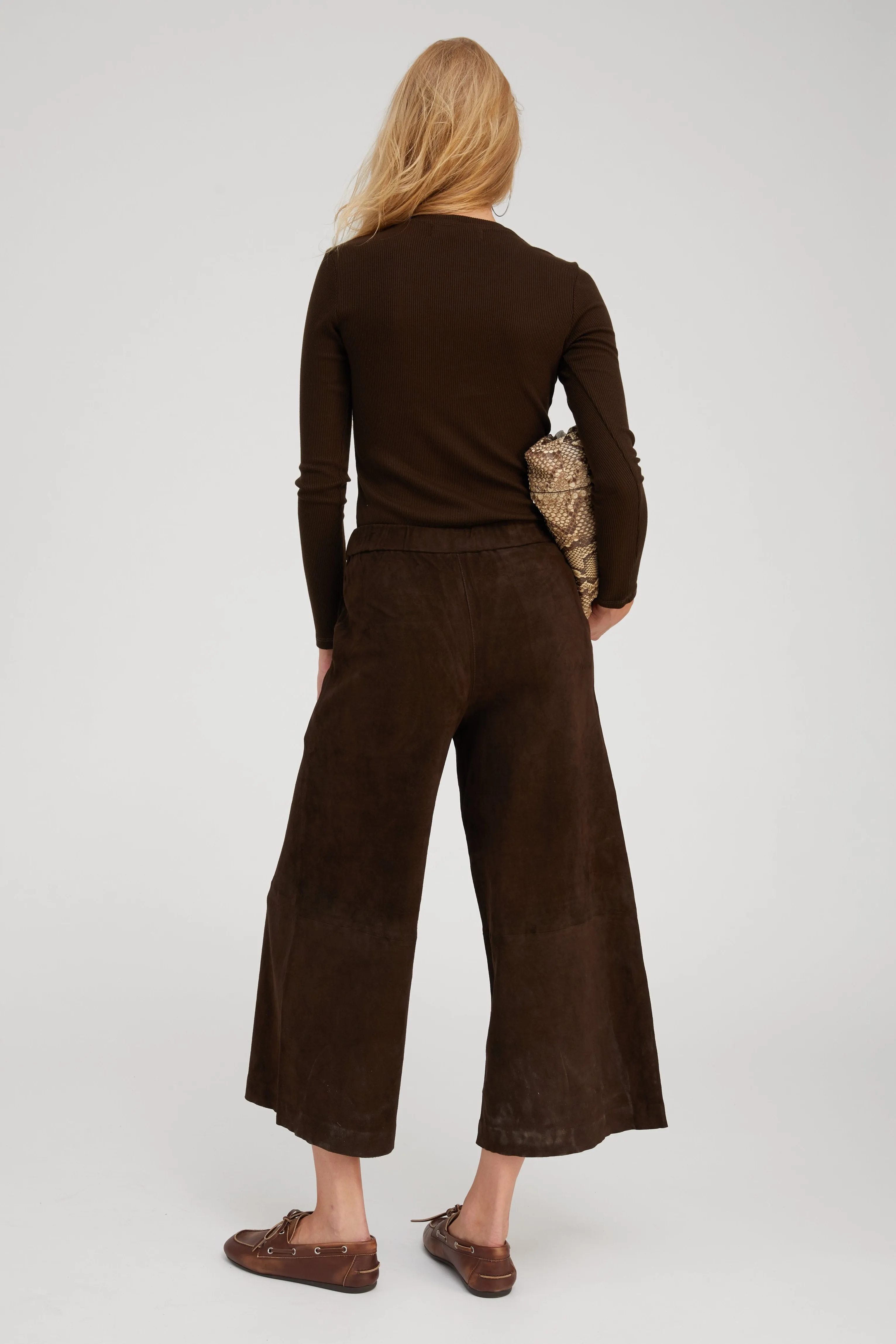Americano Suede Culotte sold by SPRWMN product image thumbnail 4