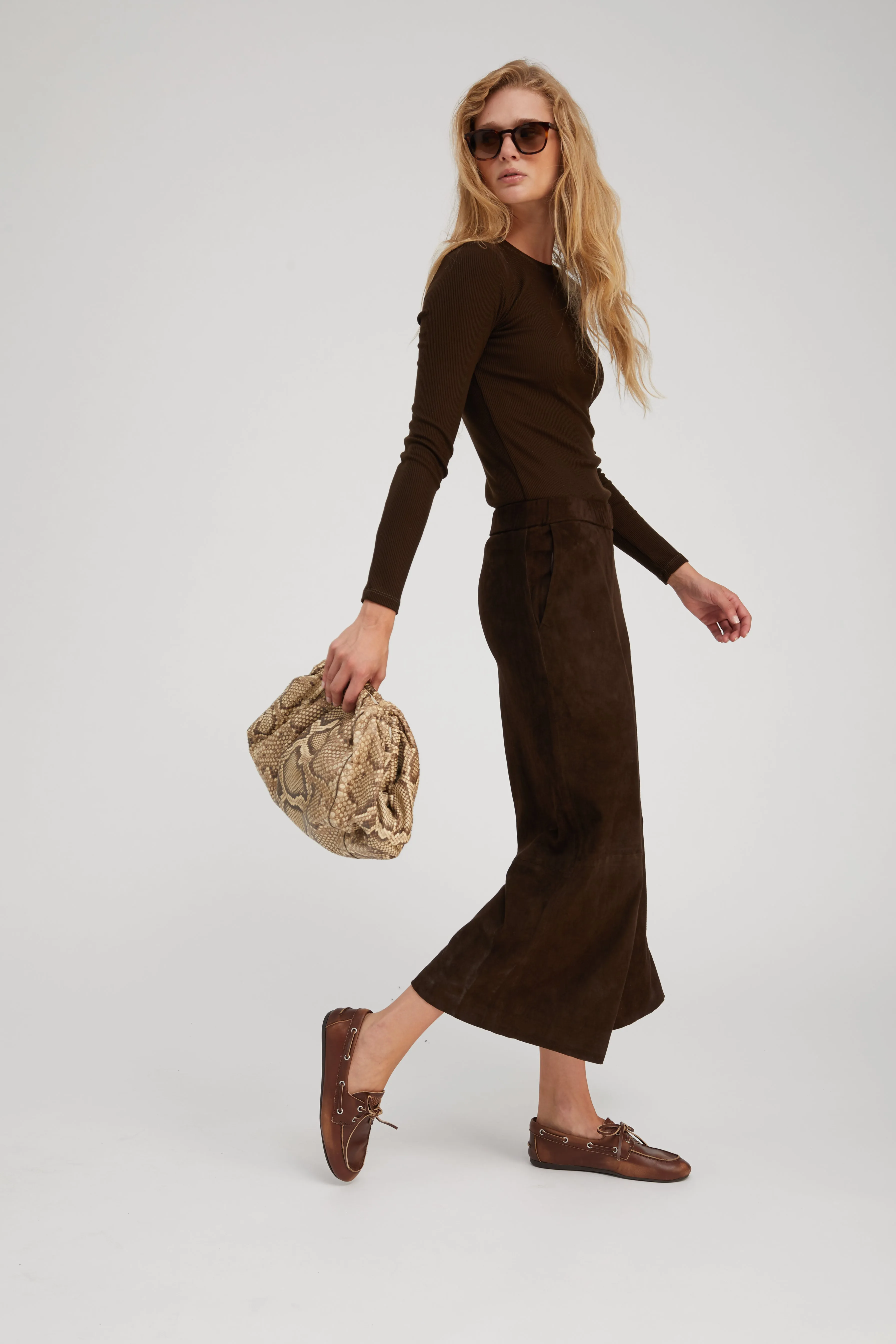 Americano Suede Culotte sold by SPRWMN product image thumbnail 3