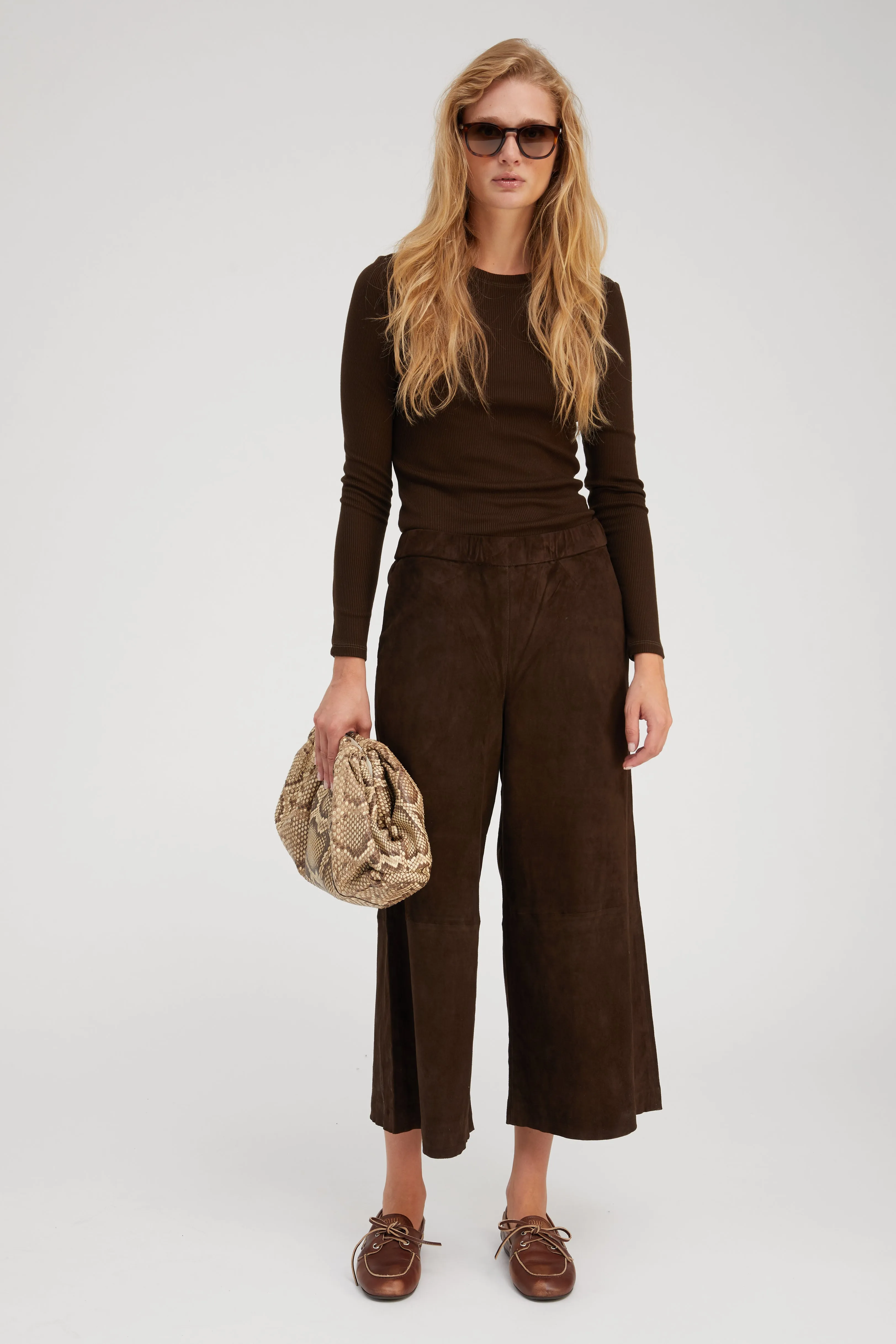 Americano Suede Culotte sold by SPRWMN