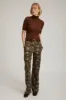 Camouflage Leather Cargo Trousers PR sold by SPRWMN