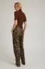 Camouflage Leather Cargo Trousers PR sold by SPRWMN