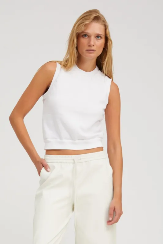 White Shrunken Vest sold by SPRWMN