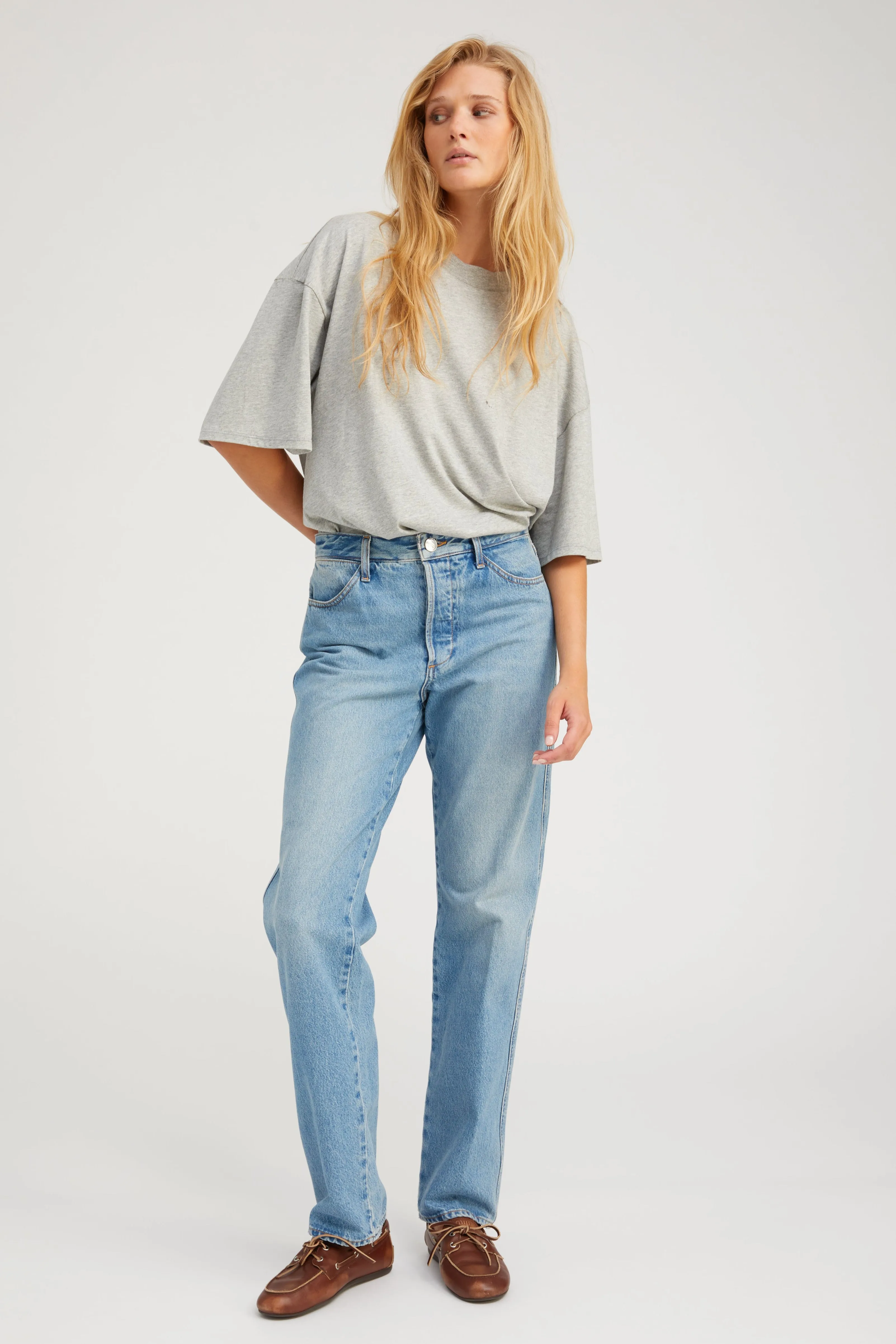 Heather Grey Boxy Tee sold by SPRWMN product image thumbnail 2