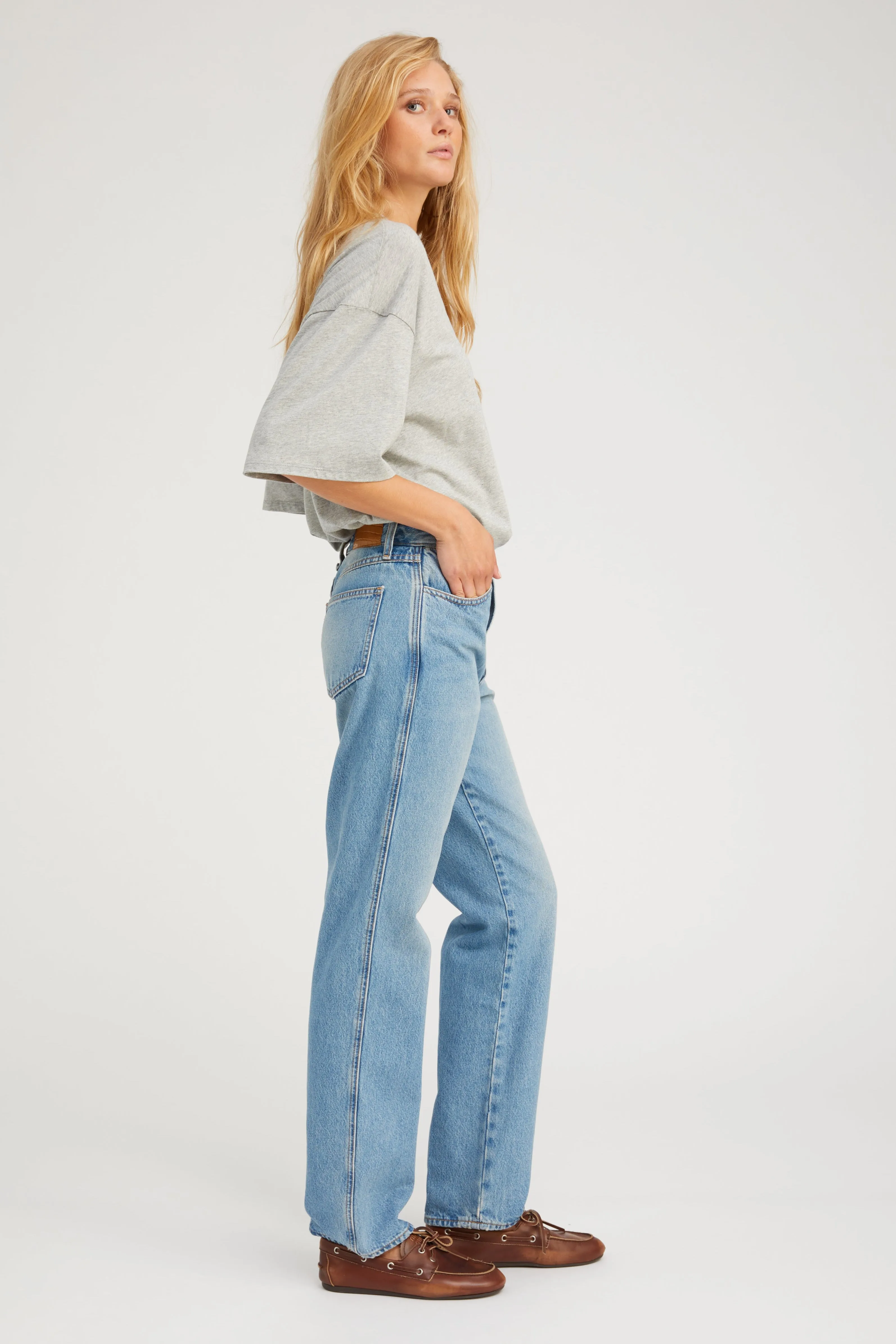 Heather Grey Boxy Tee sold by SPRWMN product image thumbnail 3