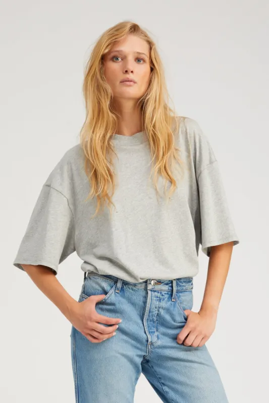 Heather Grey Boxy Tee sold by SPRWMN