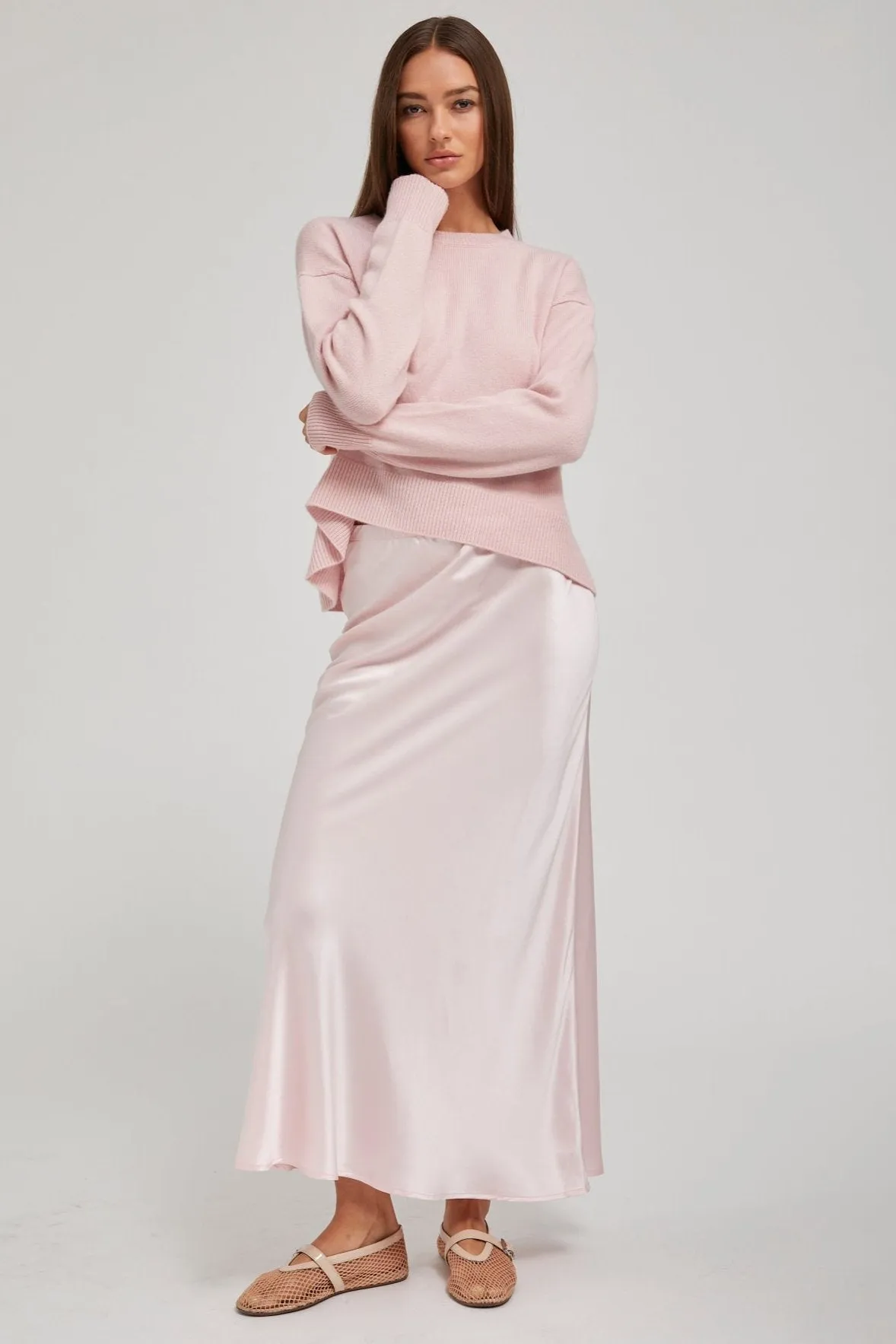 Ballet Silk Bias Maxi Skirt PR sold by SPRWMN product image thumbnail 2