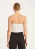 Chalk Leather Micro Tube Top PR sold by SPRWMN
