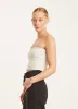 Chalk Leather Micro Tube Top PR sold by SPRWMN