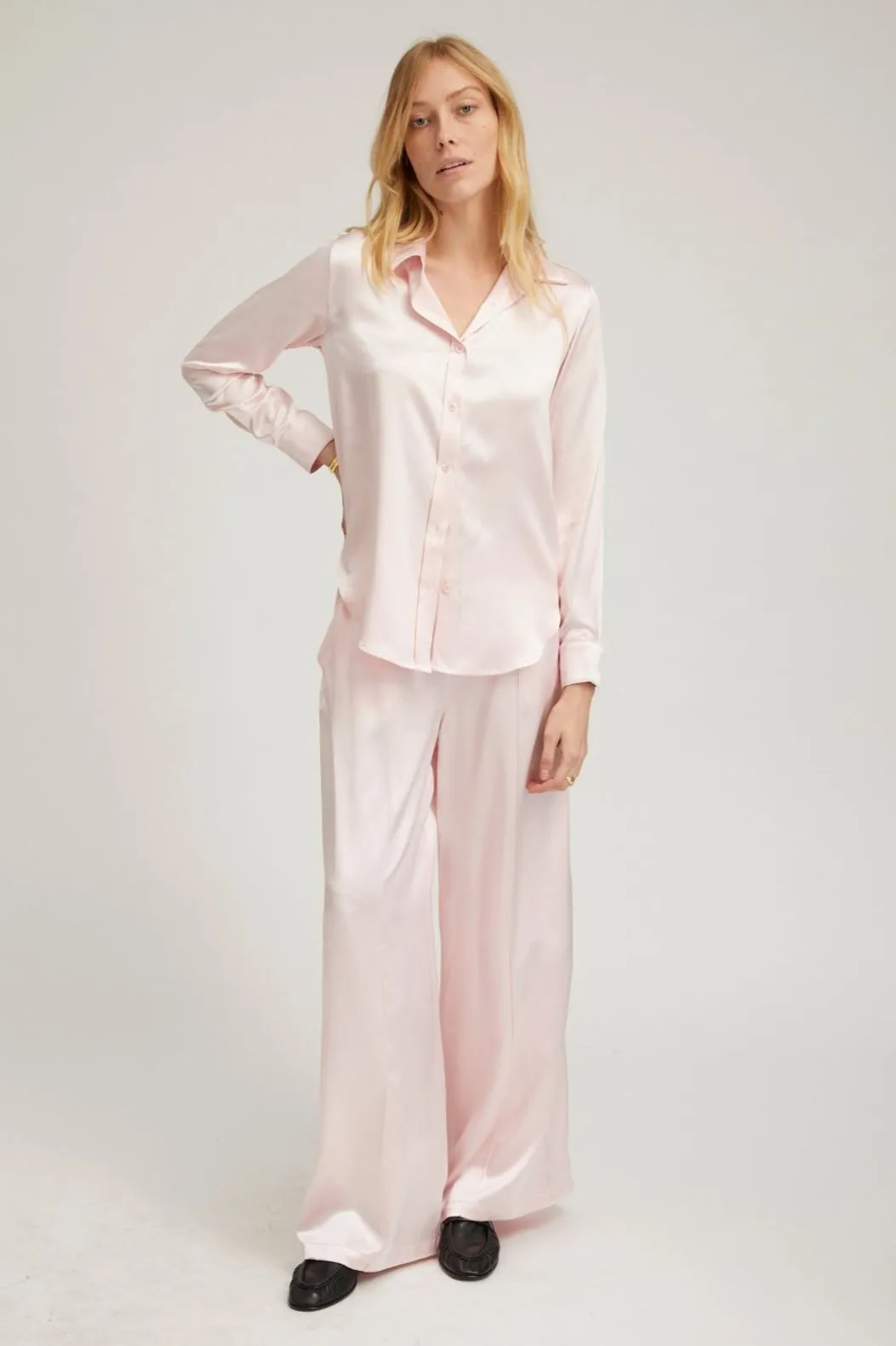 Ballet Silk Fitted Button Down PR sold by SPRWMN product image thumbnail 2