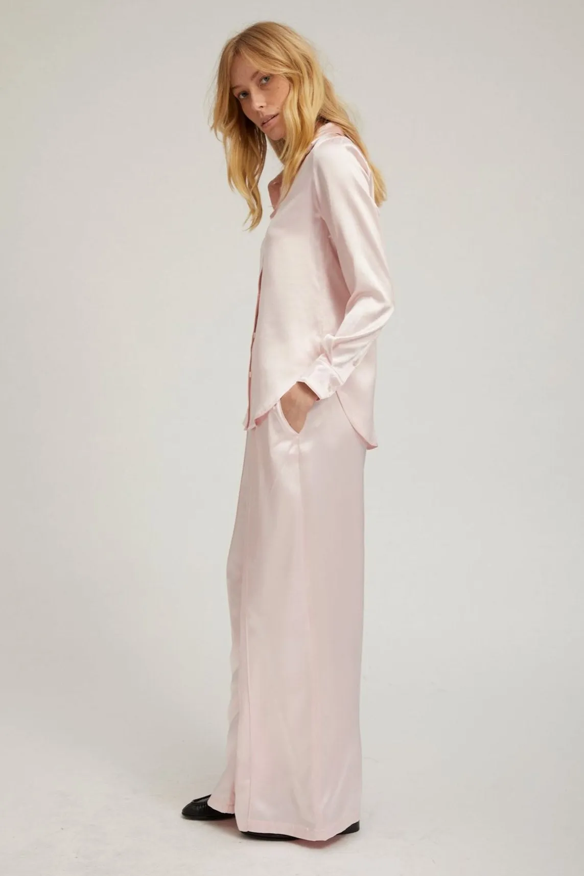 Ballet Silk Fitted Button Down PR sold by SPRWMN product image thumbnail 5