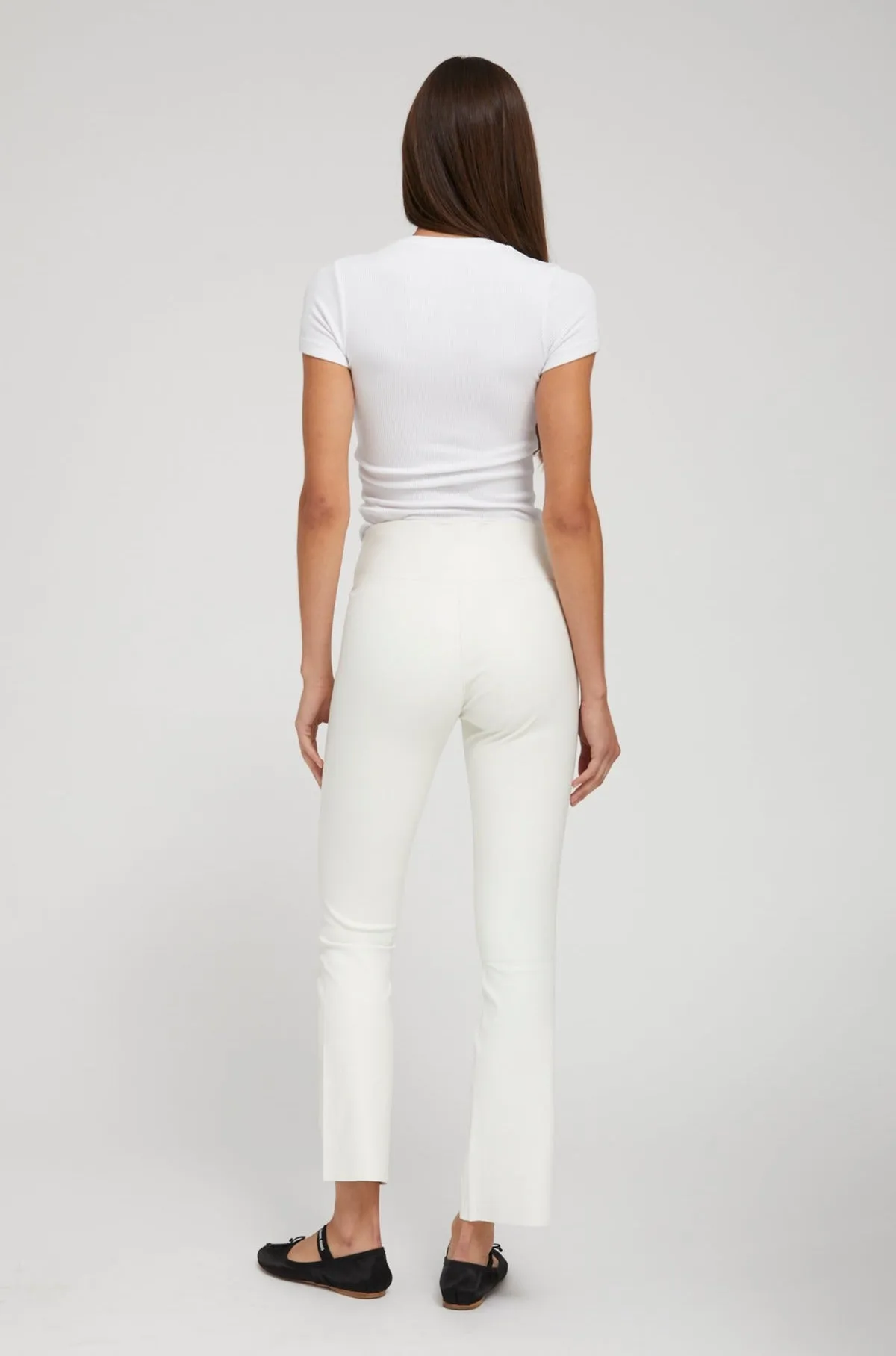 White Leather Ankle Flare PR sold by SPRWMN product image thumbnail 4