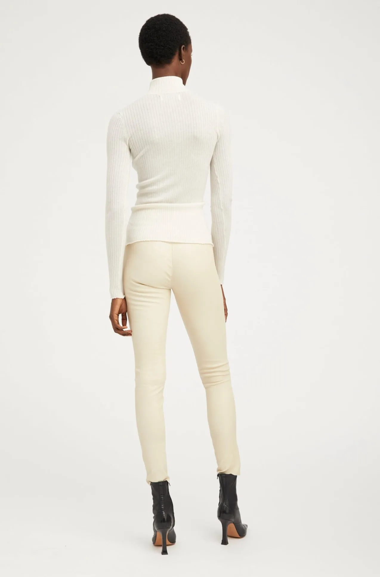 Off White Leather Ankle PR sold by SPRWMN product image thumbnail 4