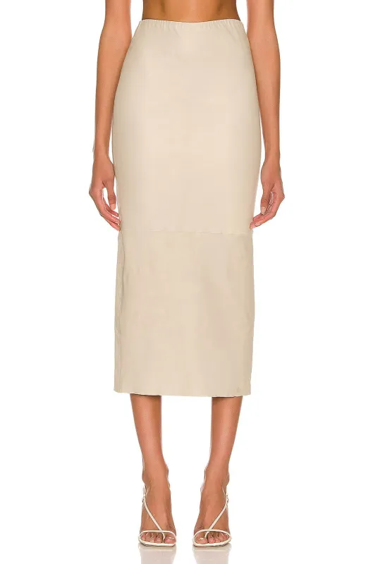 Sable Leather Tube Skirt PR sold by SPRWMN