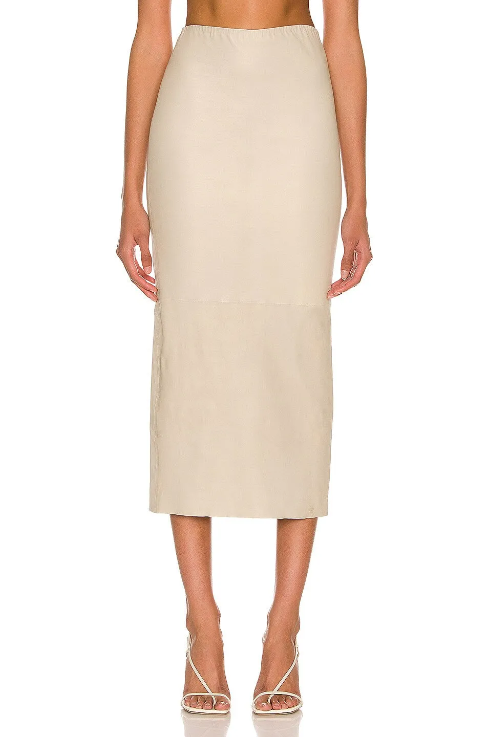 Sable Leather Tube Skirt PR sold by SPRWMN