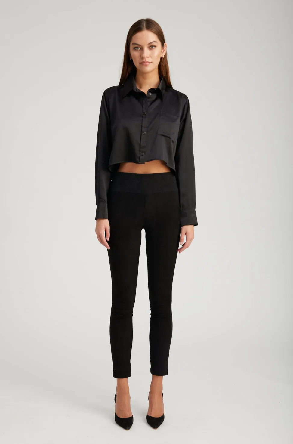 Black Suede Ankle PR sold by SPRWMN