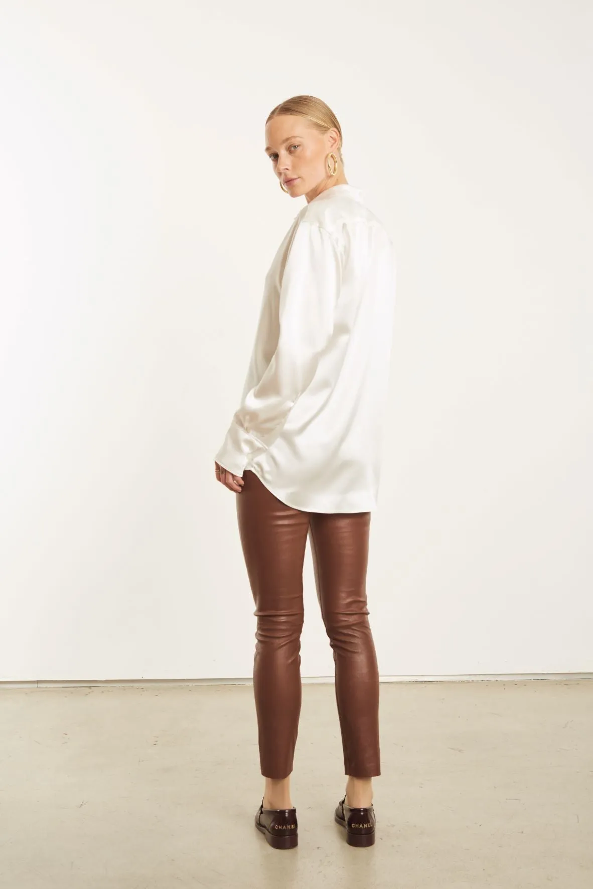 Whiskey Leather Ankle Leggings PR sold by SPRWMN product image thumbnail 4