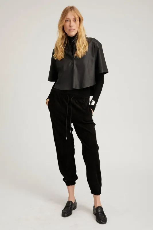 Black Suede Sweatpants PR sold by SPRWMN