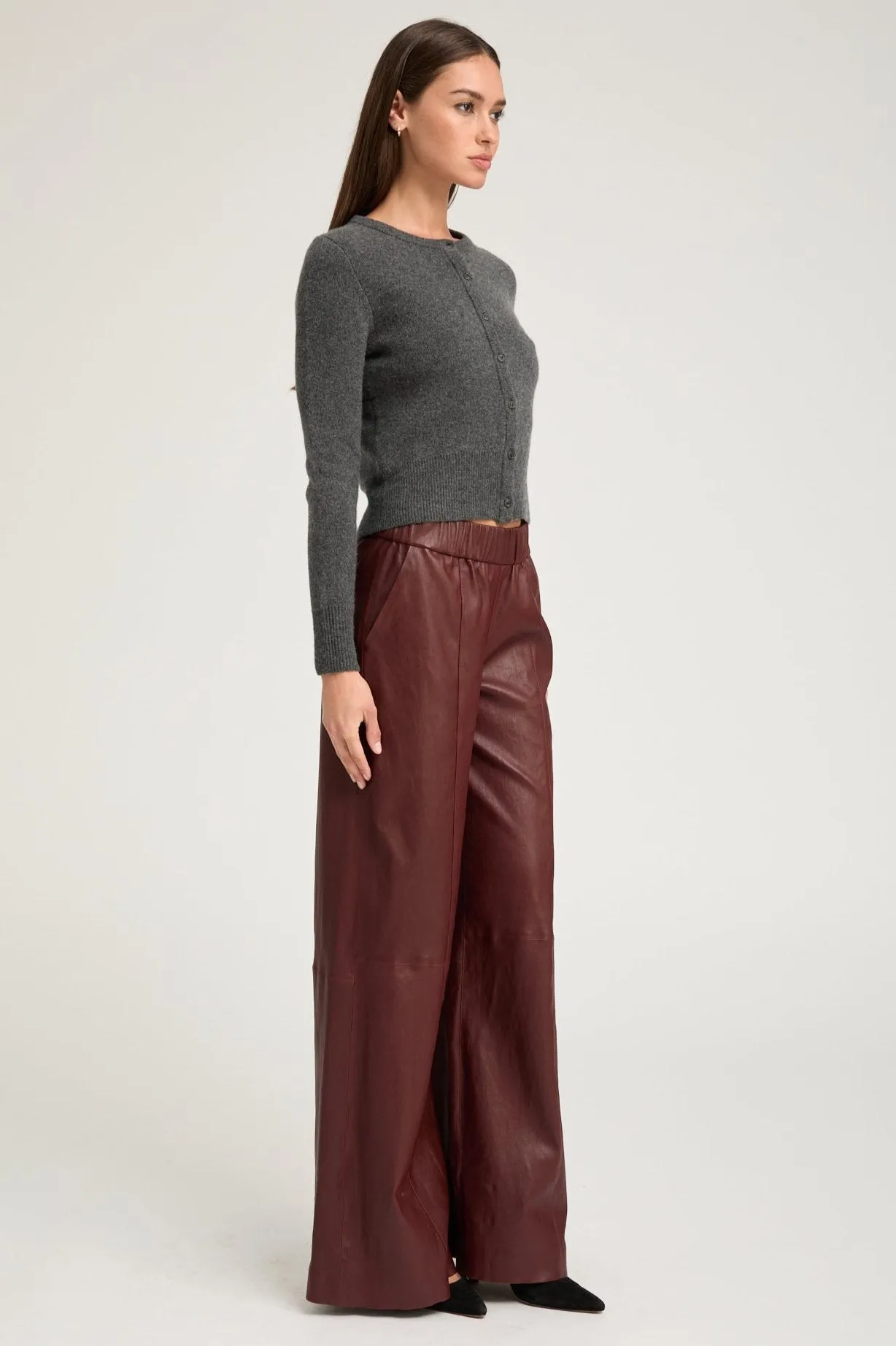 Pinot Stretch Leather Wide Leg sold by SPRWMN product image thumbnail 4