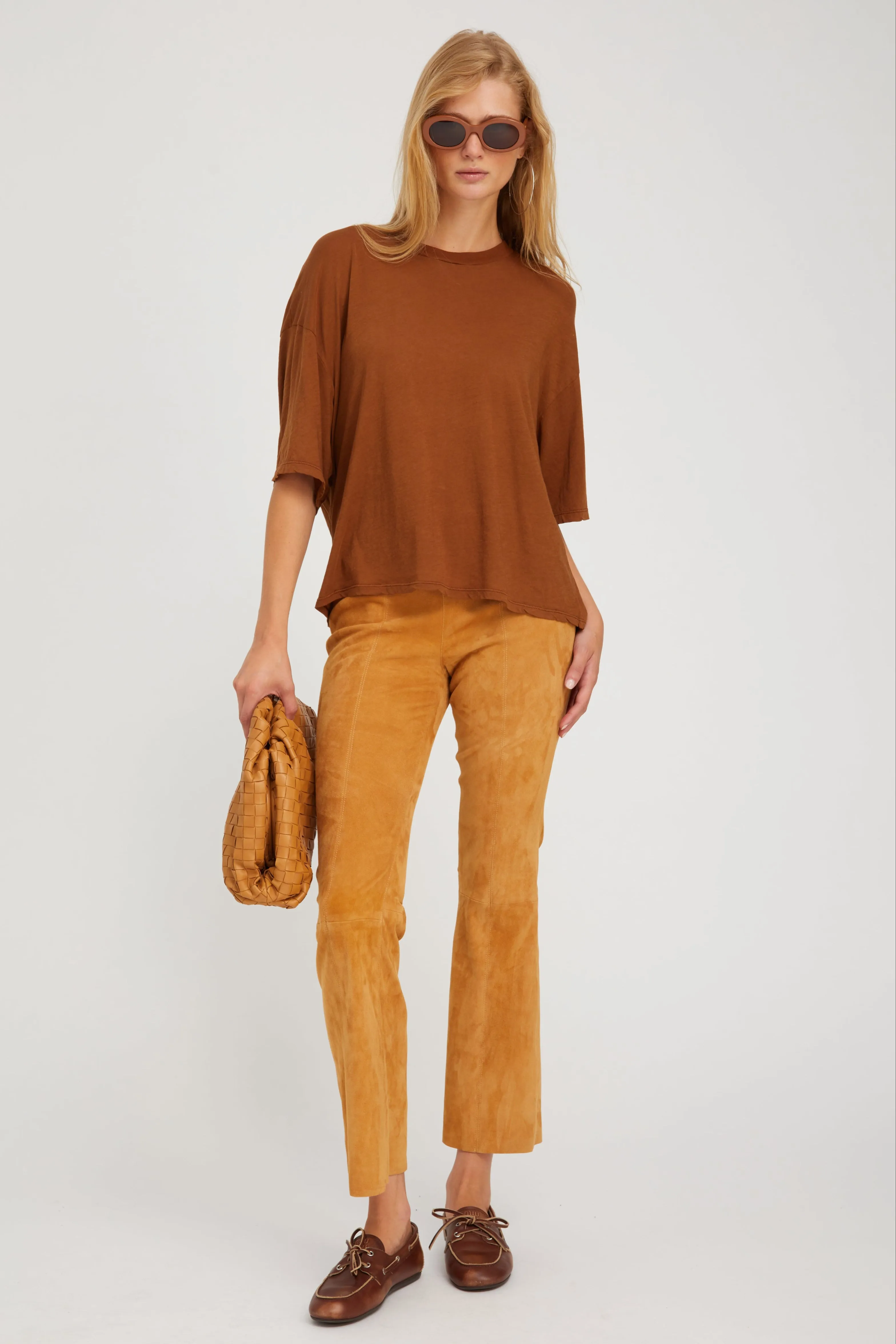 Chestnut Boxy Tee sold by SPRWMN product image thumbnail 2