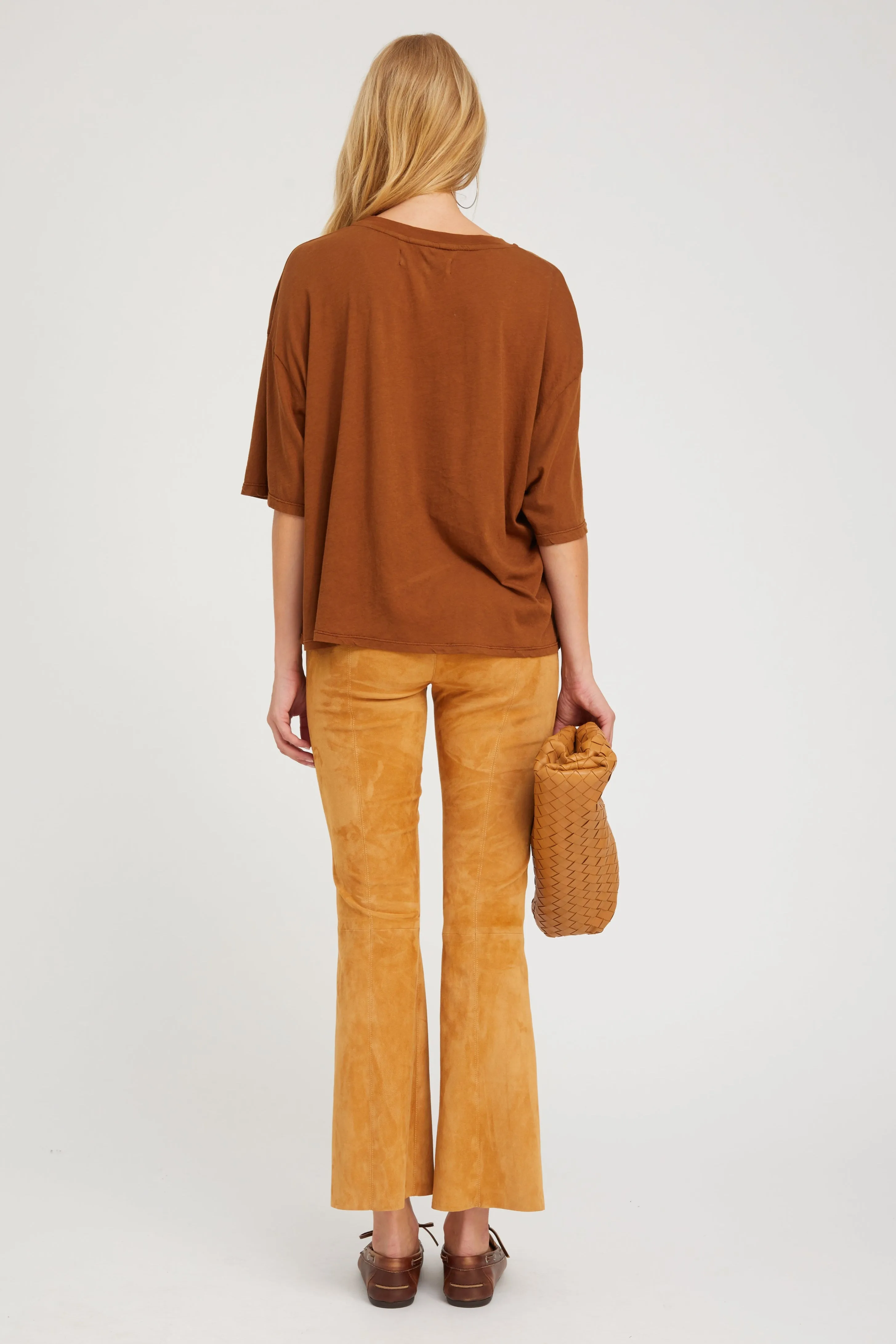 Chestnut Boxy Tee sold by SPRWMN product image thumbnail 4