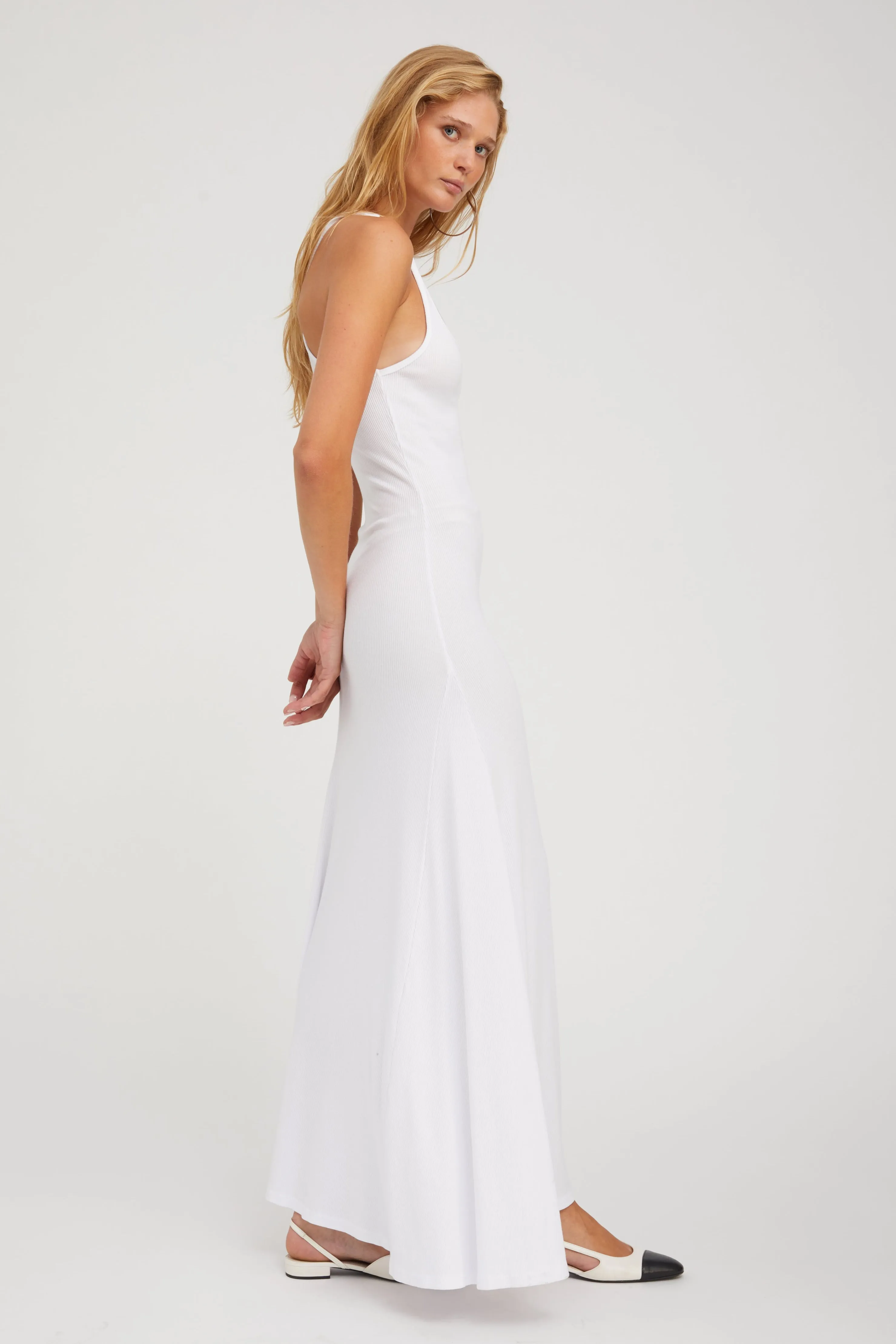 White Rib Tank Maxi Dress sold by SPRWMN product image thumbnail 2