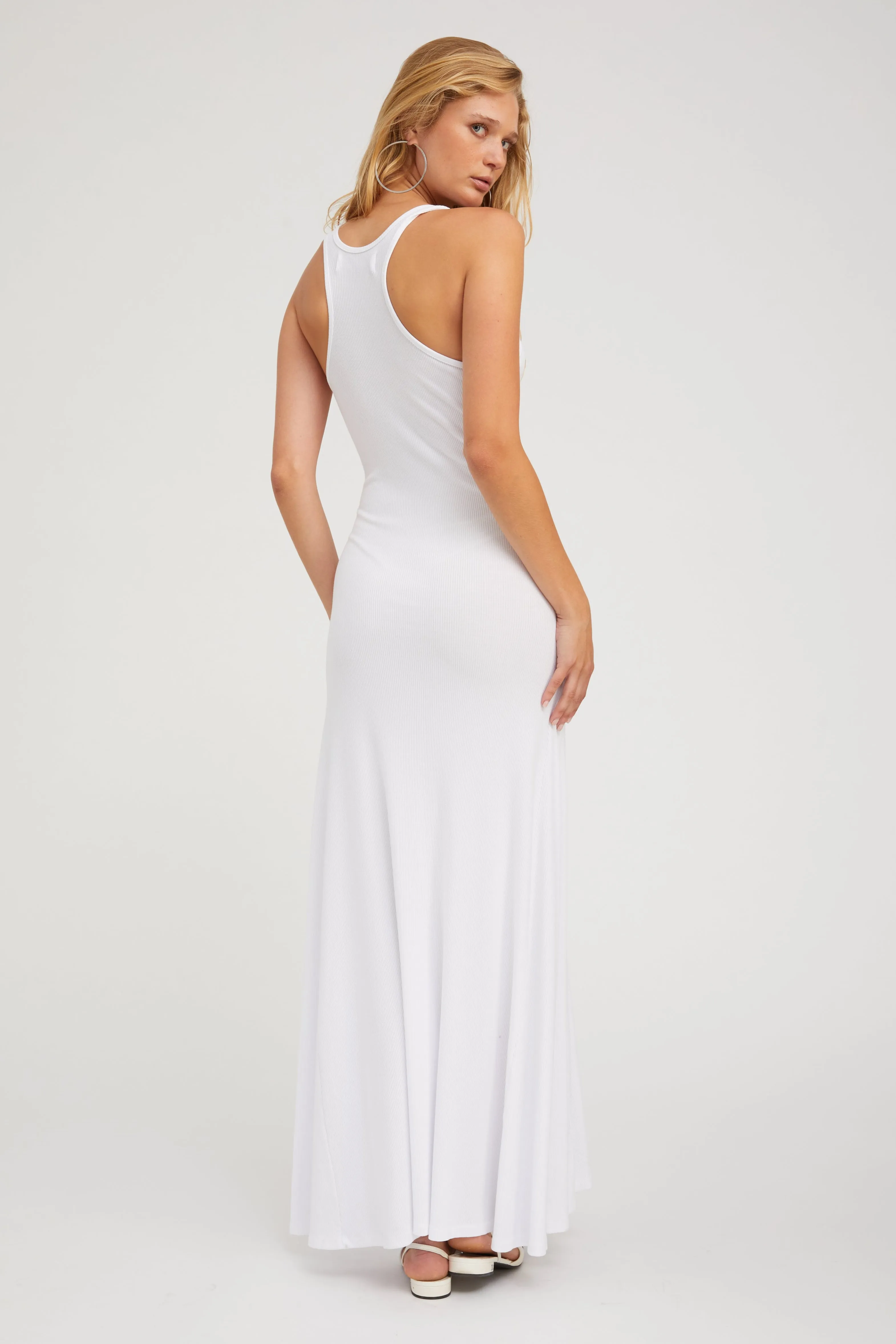 White Rib Tank Maxi Dress sold by SPRWMN product image thumbnail 4