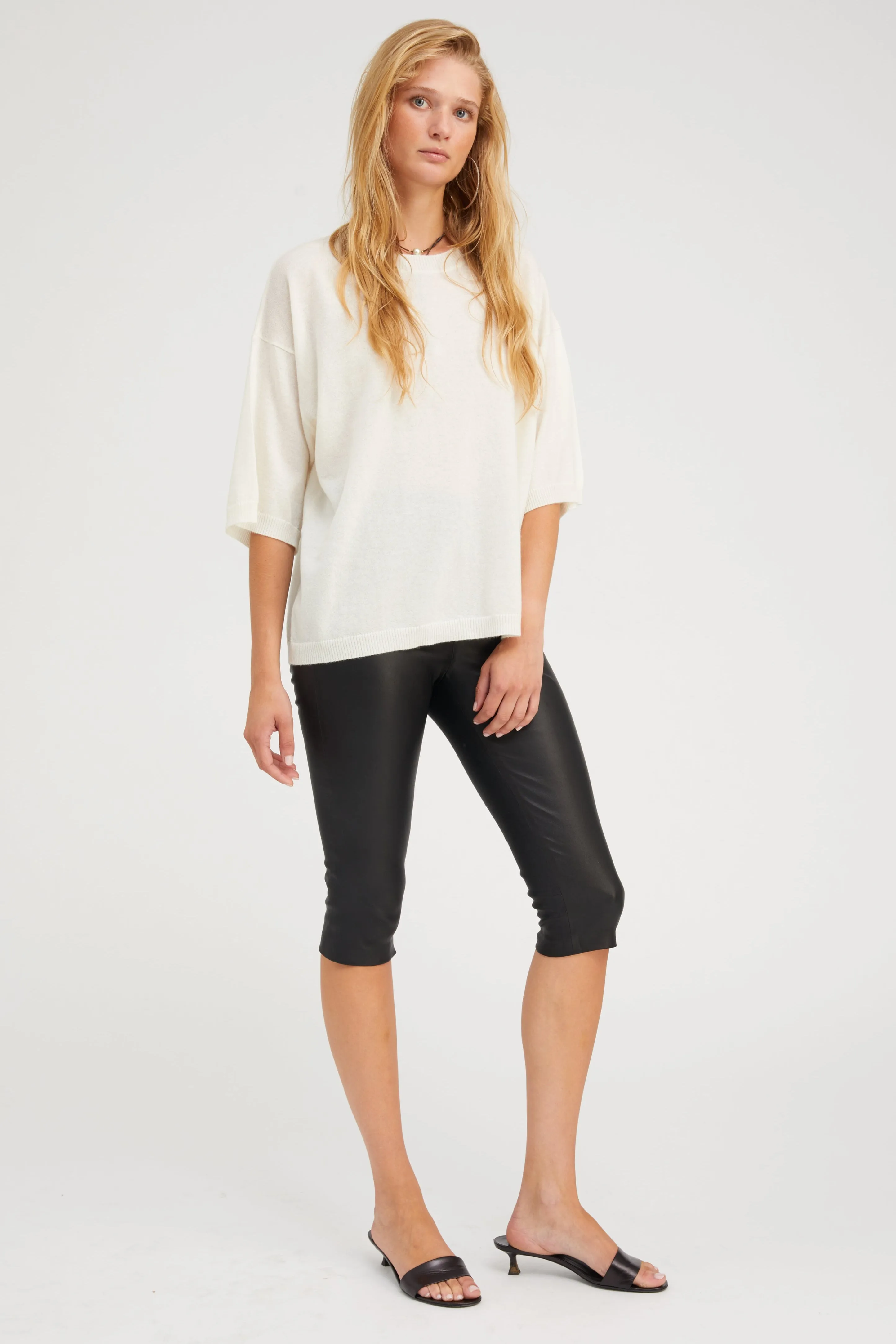 Chalk Cashmere Boxy Tee sold by SPRWMN product image thumbnail 2