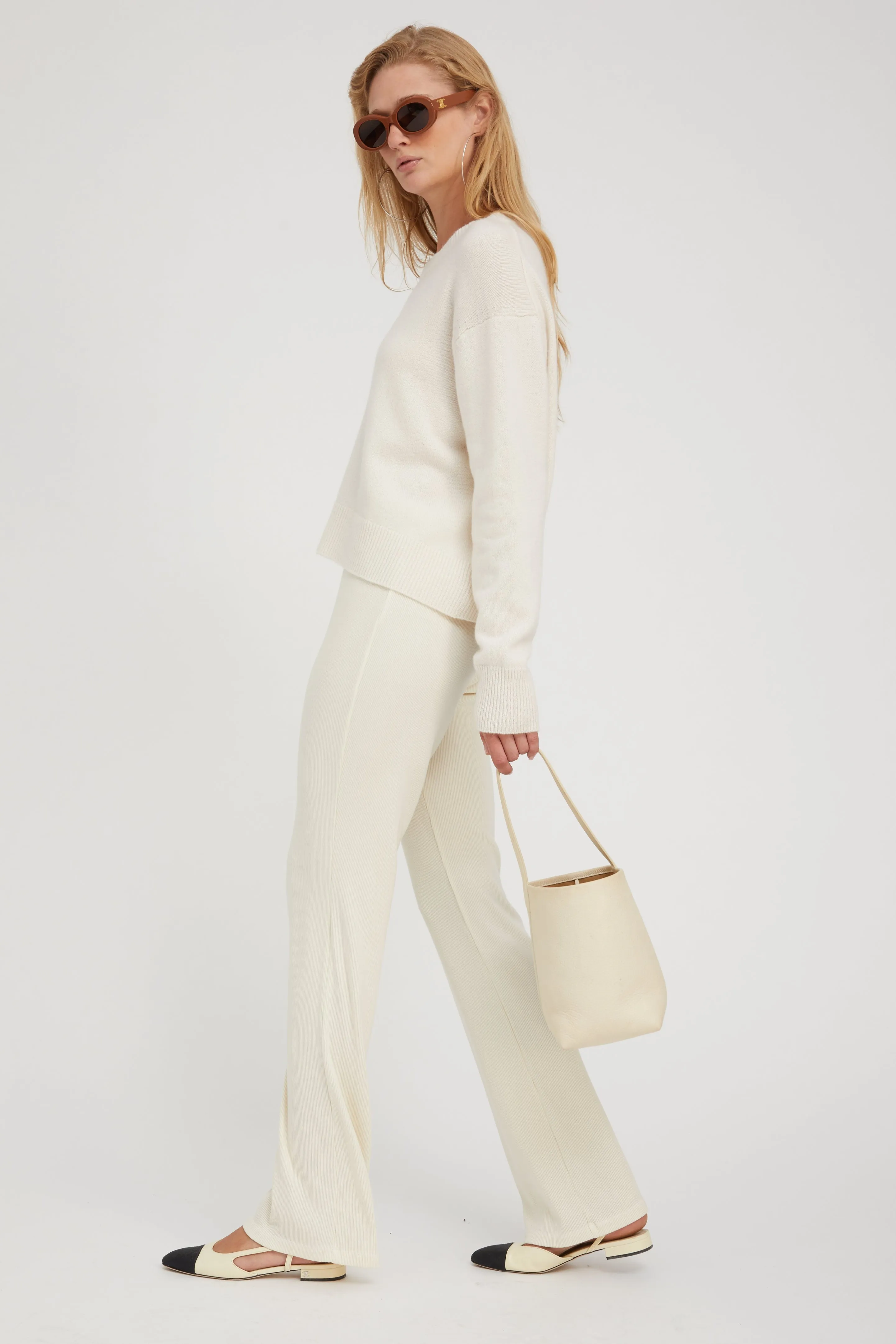 Chalk Cashmere Boxy Sweater sold by SPRWMN product image thumbnail 4