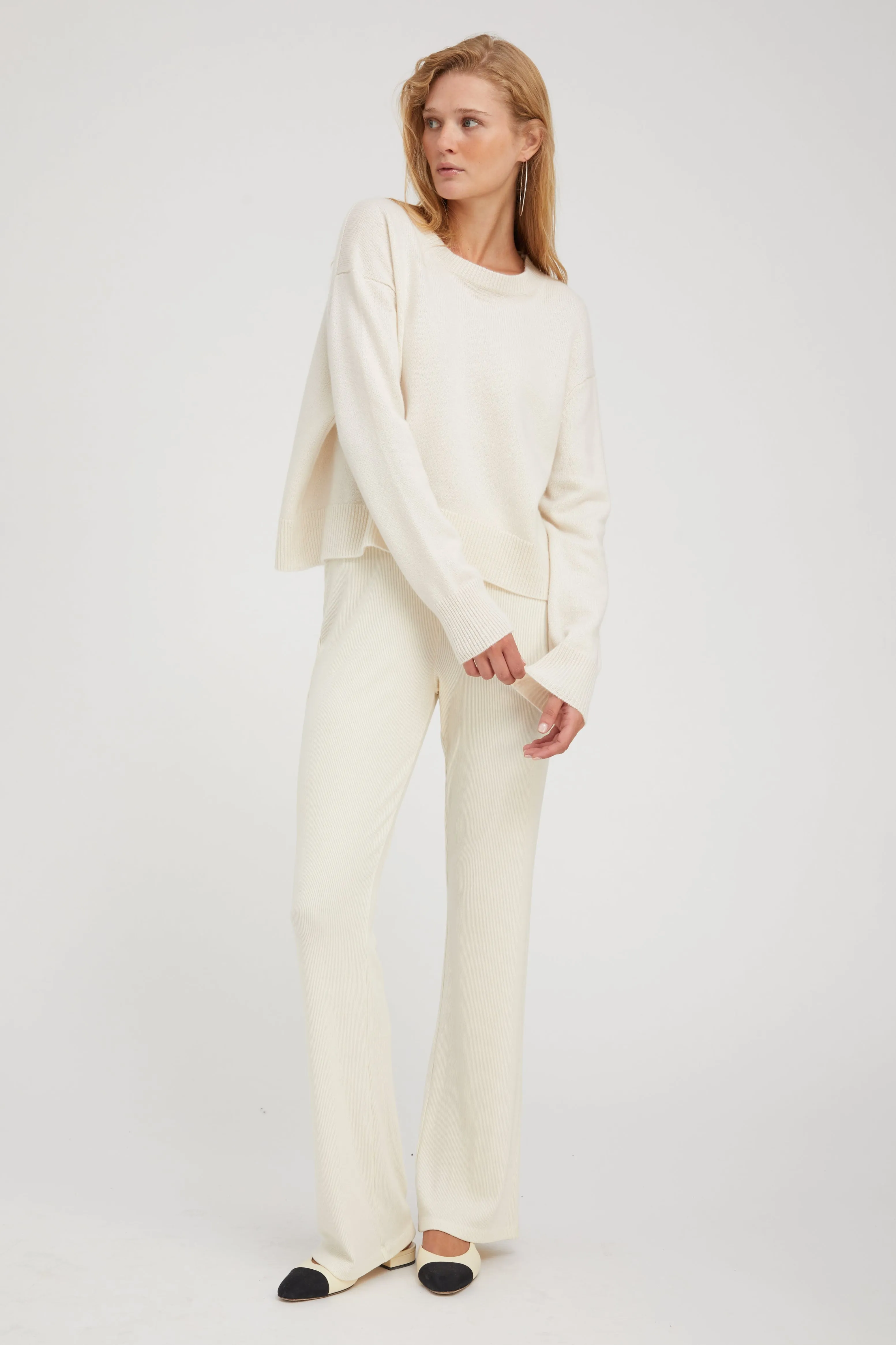 Chalk Cashmere Boxy Sweater sold by SPRWMN product image thumbnail 3